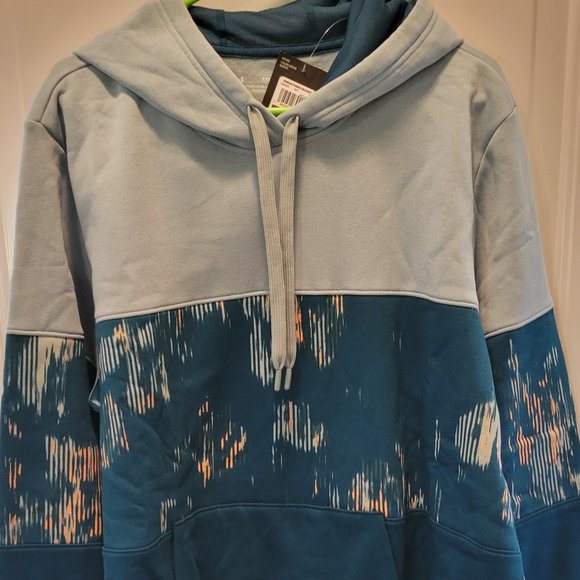 Under Armour Blue and Teal Patterned Hoodie - Picture 1 of 2